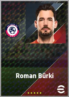 Roman Bürki eFootball 2026 player card, 75 OVR GK