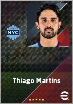Thiago Martins eFootball 2026 player card, 73 OVR CB