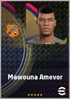 Mawouna Amevor eFootball 2026 player card, 69 OVR CB