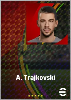 A. Trajkovski eFootball 2026 player card, 70 OVR SS