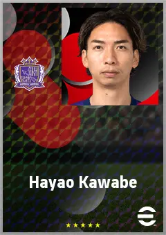 Kawabe Hayao eFootball 2026 player card, 72 OVR CMF