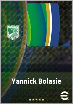 Yannick Bolasie eFootball 2026 player card, 72 OVR CF