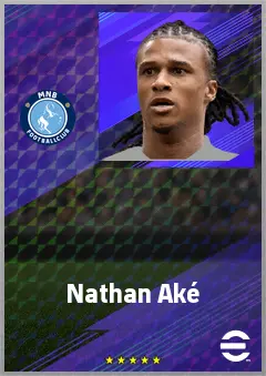 Nathan Aké eFootball 2026 player card, 79 OVR CB