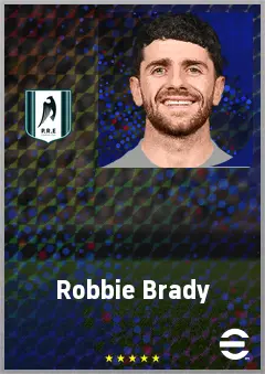 Robbie Brady eFootball 2026 player card, 69 OVR LMF