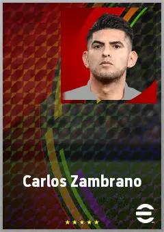 Carlos Zambrano eFootball 2026 player card, 72 OVR CB