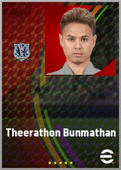 Theerathon Bunmathan eFootball 2026 player card, 69 OVR LB
