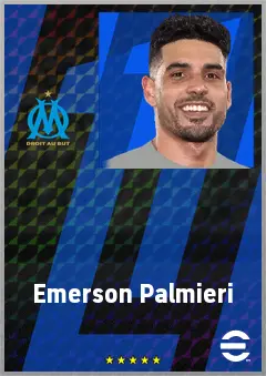 Emerson Palmieri eFootball 2026 player card, 74 OVR LB