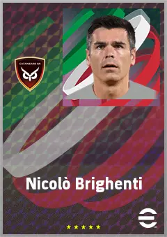 Nicolò Brighenti eFootball 2026 player card, 71 OVR CB