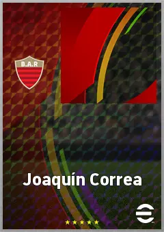 Joaquín Correa eFootball 2026 player card, 74 OVR SS