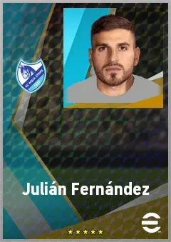 Julián Fernández eFootball 2026 player card, 69 OVR DMF