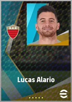 Lucas Alario eFootball 2026 player card, 70 OVR CF