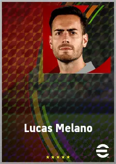 Lucas Melano eFootball 2026 player card, 70 OVR CF