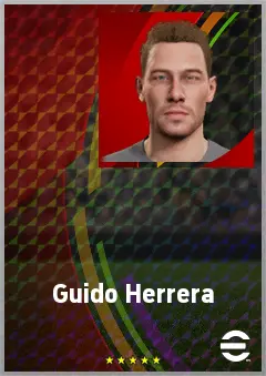 Guido Herrera eFootball 2026 player card, 75 OVR GK