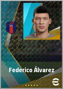 Federico Álvarez eFootball 2026 player card, 71 OVR LB