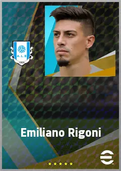 Emiliano Rigoni eFootball 2026 player card, 73 OVR RWF