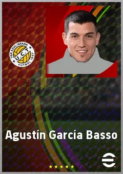 Agustín García Basso eFootball 2026 player card, 74 OVR CB
