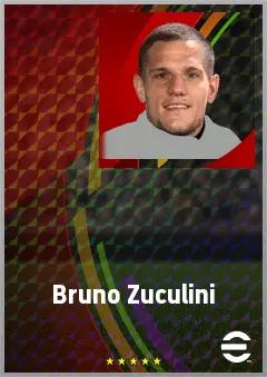 Bruno Zuculini eFootball 2026 player card, 72 OVR DMF