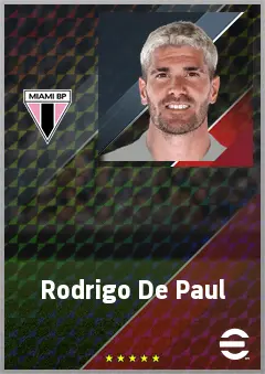 Rodrigo De Paul eFootball 2026 player card, 79 OVR CMF