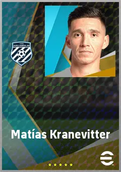 Matías Kranevitter eFootball 2026 player card, 72 OVR DMF