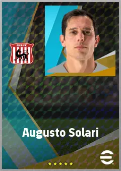Augusto Solari eFootball 2026 player card, 70 OVR RMF