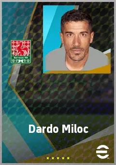 Dardo Miloc eFootball 2026 player card, 70 OVR DMF