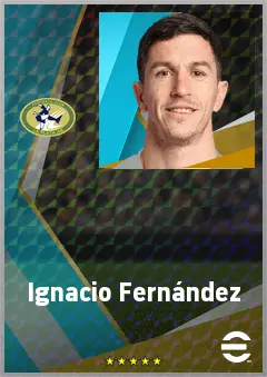 Ignacio Fernández eFootball 2026 player card, 74 OVR AMF