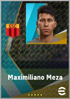 Maximiliano Meza eFootball 2026 player card, 73 OVR RMF