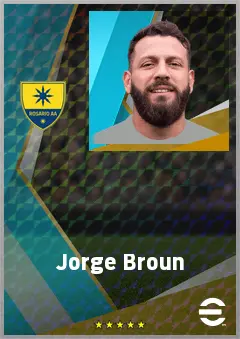 Jorge Broun eFootball 2026 player card, 73 OVR GK
