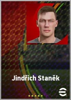 Jindřich Staněk eFootball 2026 player card, 73 OVR GK