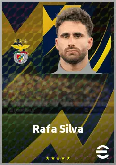 Rafa Silva eFootball 2026 player card, 77 OVR SS