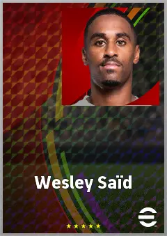 Wesley Saïd eFootball 2026 player card, 74 OVR CF
