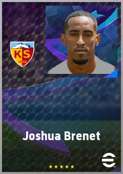 Joshua Brenet eFootball 2026 player card, 70 OVR RB