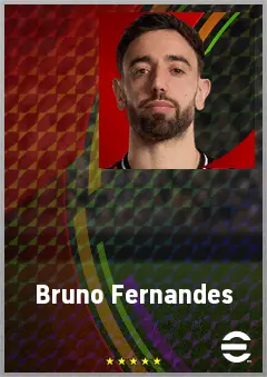 Bruno Fernandes eFootball 2026 player card, 82 OVR AMF