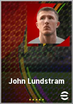 John Lundstram eFootball 2026 player card, 72 OVR CMF