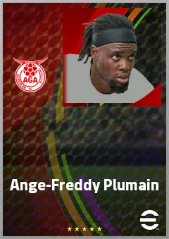 Ange-Freddy Plumain eFootball 2026 player card, 66 OVR LWF