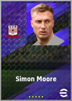 Simon Moore eFootball 2026 player card, 69 OVR GK