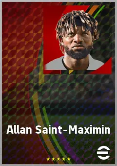 Allan Saint-Maximin eFootball 2026 player card, 76 OVR LWF