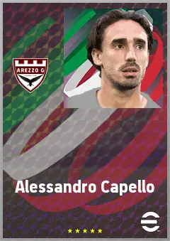 Alessandro Capello eFootball 2026 player card, 69 OVR SS