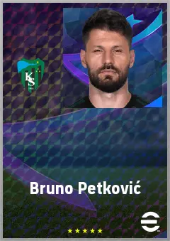 Bruno Petković eFootball 2026 player card, 74 OVR CF