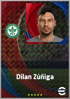 Dilan Zúñiga eFootball 2026 player card, 71 OVR LB