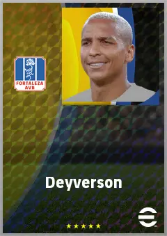 Deyverson eFootball 2026 player card, 74 OVR CF