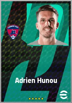 Adrien Hunou eFootball 2026 player card, 67 OVR CF