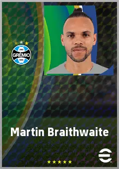 Martin Braithwaite eFootball 2026 player card, 75 OVR CF