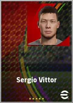 Sergio Vittor eFootball 2026 player card, 72 OVR CB