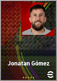Jonatan Gómez eFootball 2026 player card, 70 OVR CMF