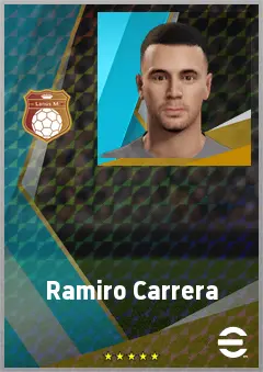 Ramiro Carrera eFootball 2026 player card, 74 OVR CMF