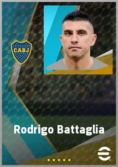 Rodrigo Battaglia eFootball 2026 player card, 76 OVR CB