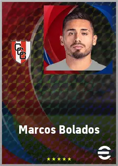 Marcos Bolados eFootball 2026 player card, 69 OVR RWF
