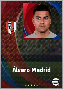 Álvaro Madrid eFootball 2026 player card, 73 OVR CMF