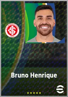 Bruno Henrique eFootball 2026 player card, 73 OVR CMF